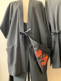 作務衣上下+袖なし半纏〜着物リメイク〜 作務衣上下+袖なし半纏〜着物リメイク〜