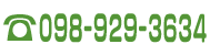 電話 098-929-3634