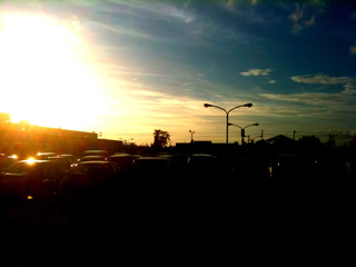 今日の夕陽