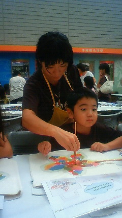 夏休み紅型宿題教室サンエーメインシティー編♪