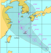 再び台風が接近中!!!