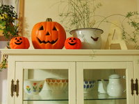 ハロウィンの飾りつけ