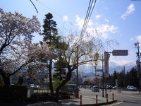 穀雨の日、安曇野の天気はめまぐるしく