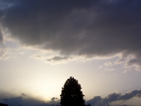 穀雨の日、安曇野の天気はめまぐるしく