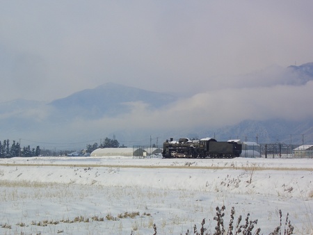 私の好きな、雪の汽車の風景