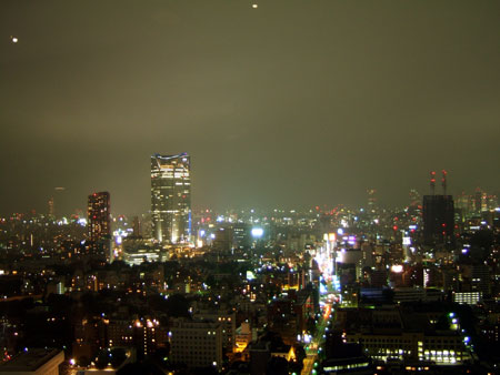 東京タワーからの夜景です。