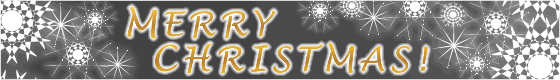 クリスマスイベント用バナー（グレー）