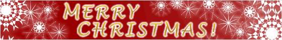 クリスマスイベント用バナー（赤）