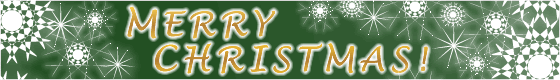クリスマスイベント用バナー（グリーン）