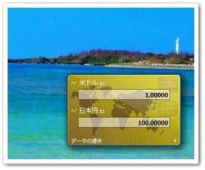 為替 1ドル100円台 PC デスクトップ 為替 ガジェット