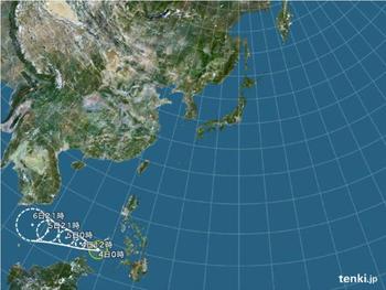 台風1号発生 観測史上4番目の早さ 名前はソナムー 進路予報