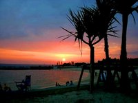 沖縄サンセットビーチの夕焼け