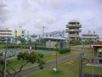 自転車 練習 マンタ公園 沖縄市