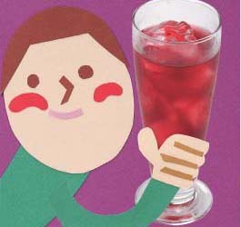 泡盛(焼酎)のボイセンベリー割り