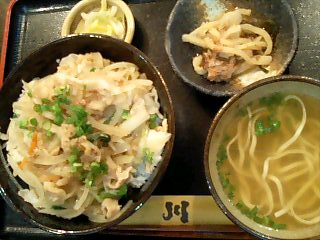 そば「川」の丼