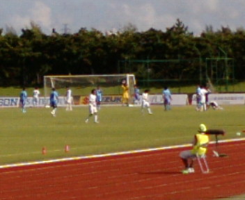 サッカー観戦!