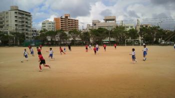 サッカー観戦!