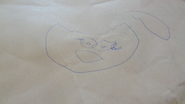 初似顔絵!