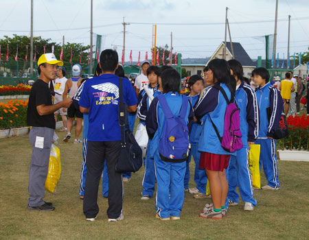 スタート前の会場で・・・・