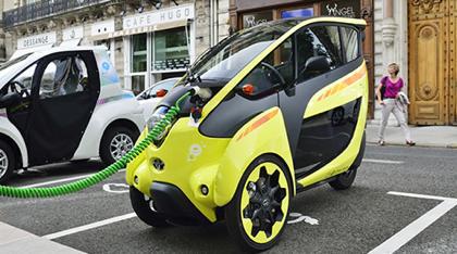 電気自動車と観光地 電気自動車と観光地
