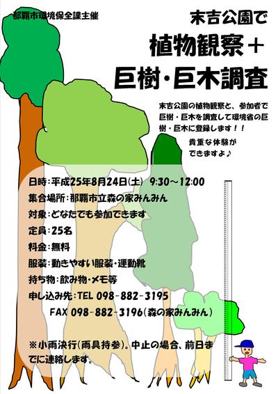 末吉公園で植物観察+巨樹・巨木調査