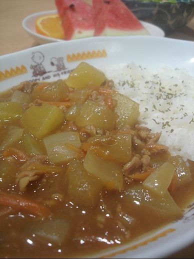 とうがんとサツマイモのカレー