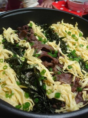 ホットプレートで作る瓦そば