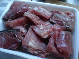 煮魚でちらし寿司