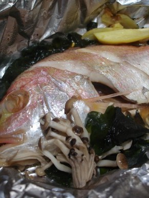 鯛1匹ホイル蒸し★ビストロスチーム