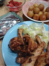 カジキの腹肉の唐揚げ 10/11