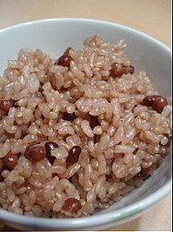 小豆と玄米ご飯