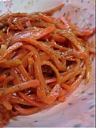 焼きそば風人参きんぴら