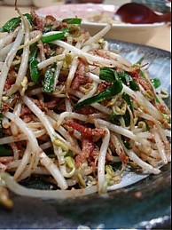 もやしの明太炒め
