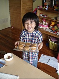 4歳でも作れる★簡単ふわふわマフィン★