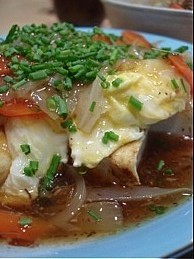 ふるふるたまごのあんかけ豆腐