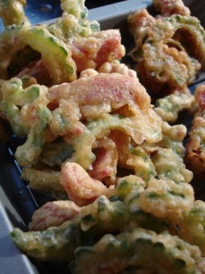 ゴーヤーのスパイシーかき揚げ