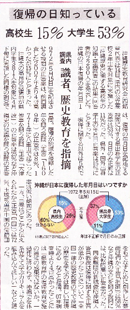 「復帰教育」にもっとエネルギーを