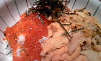 今日の夕食は海鮮丼☆ 2008/08/19 18:48:55