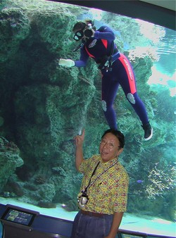ちゅうらうみ水族館にて!