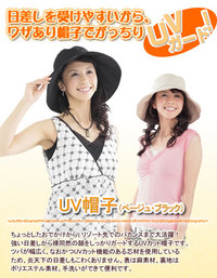 日焼け対策！ＵＶガード帽子