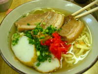 おかず+半そば 三角食堂