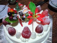 クリスマスケーキ(^-^)/ 2007/12/24 20:05:31