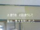 古いクロスを塗装