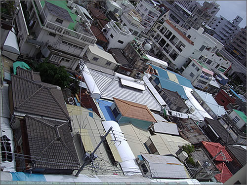 栄町を上から見た図