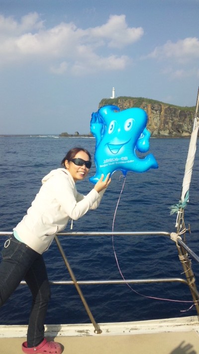 上海から!