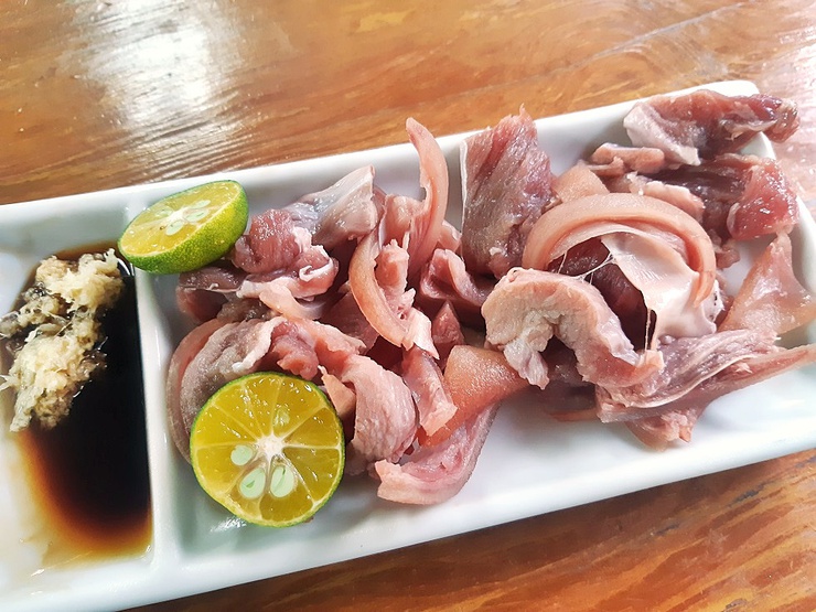 名護山羊料理店 山羊(ヒージャー)さしみ 名護山羊料理店 山羊(ヒージャー)さしみ
