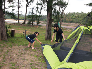金武でキャンプ。 金武でキャンプ。