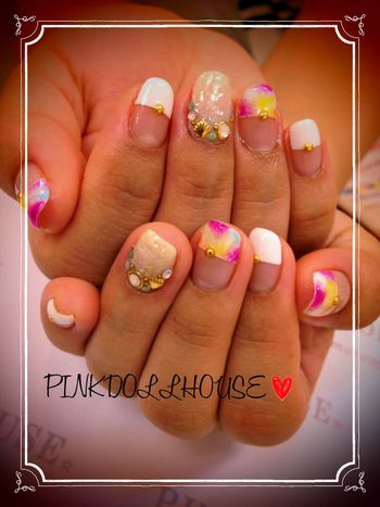 夏を取り入れたネイル♥