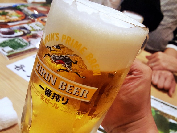 濱焼北海道魚萬（うおまん） 浦添ピーズスクエア店 ビール