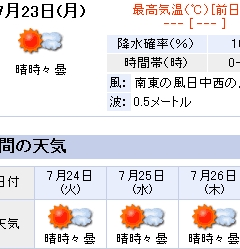 晴れ女♪